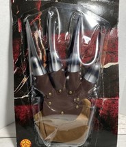 Nightmare On Elm Street Freddy Krueger Costume Glove W Plastic Blades Vi... - $59.39