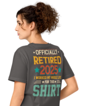 Unisex Organic Mid-Light T-Shirt - Retired Back Print Anthracite - $49.99