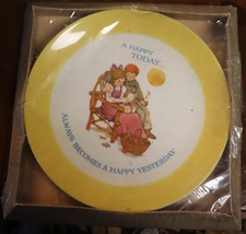 Vintage A Happy today Keepsake limited edition collector&#39;s plate Gibson ... - £14.17 GBP