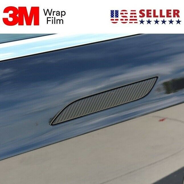 Primary image for Tesla Model S Door Handle Trim 3M 1080 Sticker Decal Wrap Chrome Delete Overlay