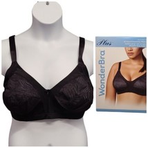 WonderBra Plus 46DD Wireless All Around Smoothing Side Style W1985 Black - $18.76