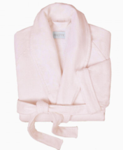 $300 NEW Frette Velour Terry BATH Robe  Collar Rose Cotton - $124.95