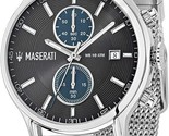 Maserati Men&#39;s R8873618003 Epoca Analog Display Analog Quartz Silver Watch - £164.59 GBP