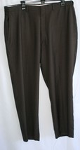 Haggar Brown Dress Pants 38 W 29 L Polyester Rayon #8473 - £7.76 GBP