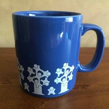 Vtg Kiln Craft Tree of Life Coffee Mug Tea Cup Blue White Staffordshire ... - £23.99 GBP