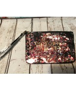 Victoria&#39;s Secret Sequin wristlet Zippered Makeup Cosmetic Bag NEW  - £9.74 GBP