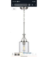 Progress Lighting 1-Light Brushed Nickel Clear Glass Modern Pendant Ligh... - $129.76 CAD