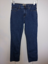 BLUE MOUNTAIN LADIES COTTON/POLY/SPANDEX BOOT-CUT JEANS-6-GENTLY WORN-CO... - $13.09