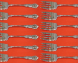 Georgian Rose by Reed &amp; Barton Sterling Silver Salad Fork Set 12 pcs 6 1/4&quot; - $711.81