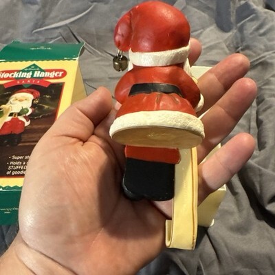 Vintage 1984 Hallmark Christmas Santa Claus List Stocking Hanger Item image 3