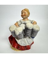 Goebel Bar Beer Maid Germany 1972 Hummel Figurine Musical Works See Vide... - $59.39