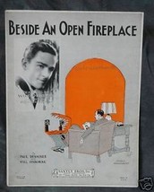 Beside An Open Fireplace 1929 Sheet Music by Paul Denniker and Will Osborne - £1.40 GBP