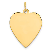 14k Plain .018 Gauge Engravable Heart Disc Charm XM197/18 - £279.61 GBP