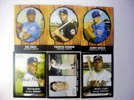 Lot of (6) 2003 Bowman Heritage A&#39;s/Dodgers/Mets Signature Baseball Card... - $12.50