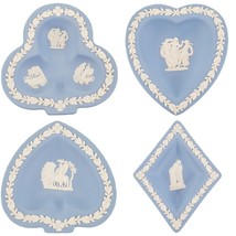 Wedgewood Playing Cards Suits Trinket Pin Dishes Suits Poker Game Jasperware - £33.17 GBP