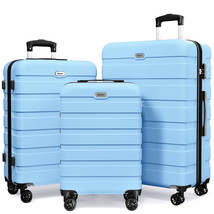 Luggage Set 3 Piece,PC ABS Lightweight Hardside Suitcases with TSA Lock - $2,428.46 MXN