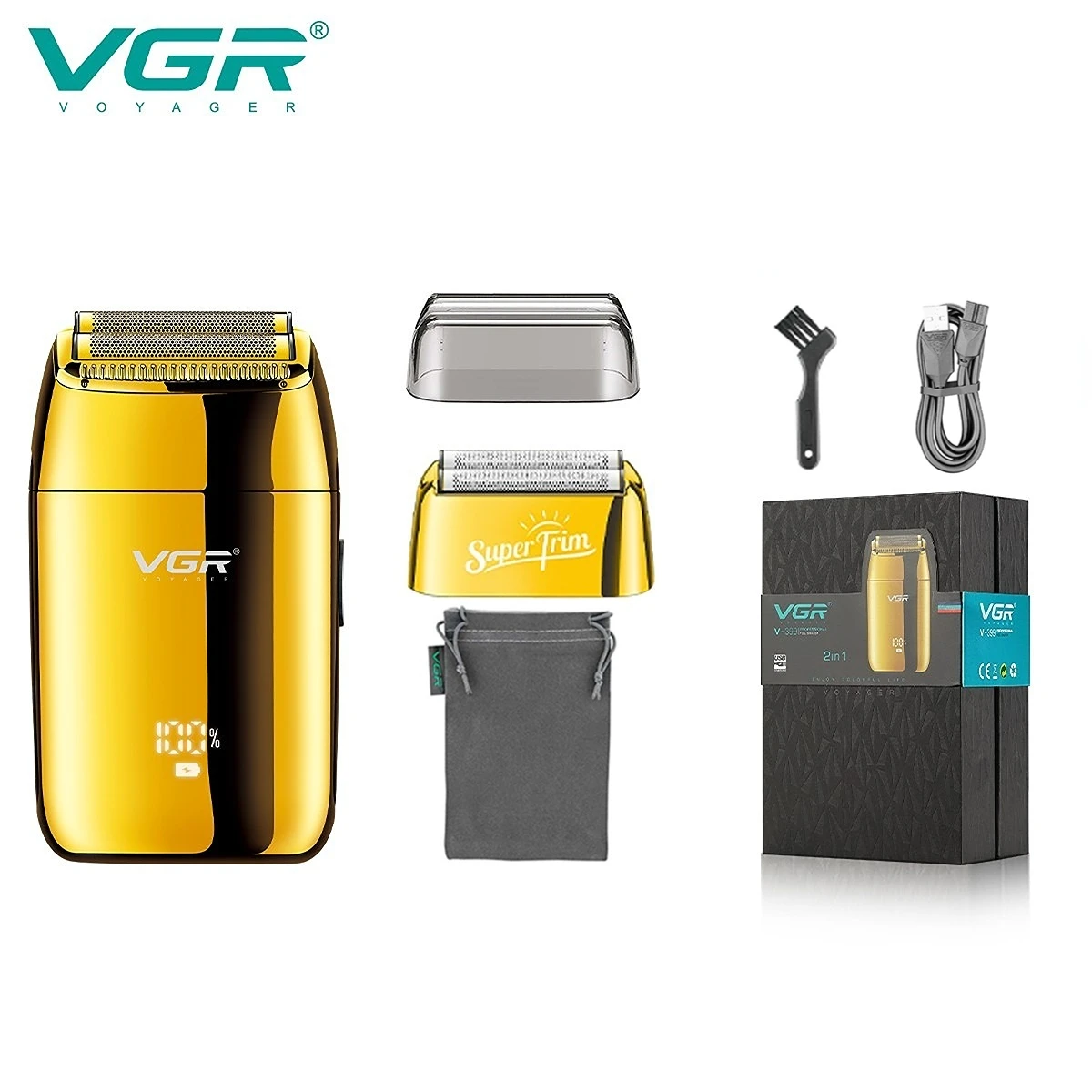 VGR Shaver Professional Razor Electric Shaver Reciprocating Shaving Machine - £16.96 GBP+