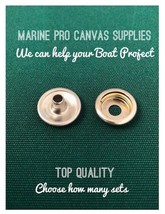 Stainless Steel Cap and Socket DOT Snap Fasteners Marine Quality CHOOSE ... - £4.74 GBP+