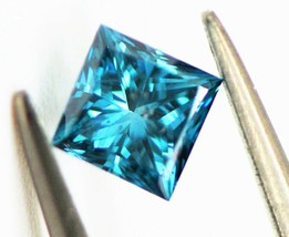 Blue Diamond Gem Princess Cut Shape 2mm Genuine Gemstone Natural Mini Square 2x2 - £47.92 GBP