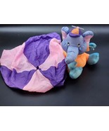  1992 DAN DEE NYLON ELEPHANT Purple Pink  PARACHUTE STUFFED ANIMAL PLUSH... - £21.95 GBP