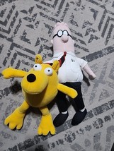Vintage 16&quot; Dilbert 10&quot; RaTbert Plush Toy Stuffed Animal Scott Adams Comic - $14.54