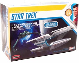 Polar Lights Star Trek USS Grisson NCC-638 &amp; Klingon Bird-of-Prey Model Kit NIB - £15.64 GBP