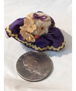 Original Toy Fur Collectible Mouse West Germany Purple Dress Flower Bow - €22,32 EUR