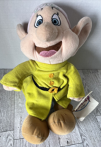 Sitting Dopey 11” inches tall The Disney Store Dopey New With Tags - $14.26