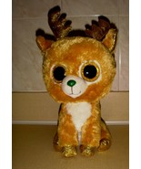 TY BEANIE BOO&#39;S GLITZY THE CHRISTMAS REINDEER 11&quot; MEDIUM PLUSH RETIRED G... - €7,08 EUR