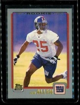2001 Topps Rookie Football Trading Card #313 Will Allen New York Giants - £6.61 GBP