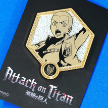 Attack on Titan Connie Golden Glitter Enamel Pin Figure Anime Shingeki no Kyojin - £10.85 GBP