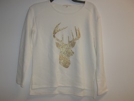 Copper Key Size Medium WINTER White Christmas Sweatshirt New Womens Clothing - £38.87 GBP