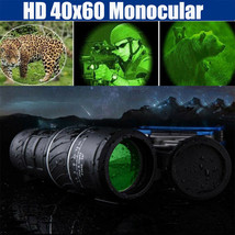 Day Night Vision 40X60 Optical Monocular Hunting Camping Hiking Telescop... - £30.63 GBP