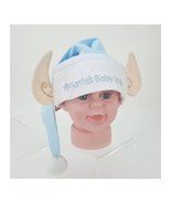 Santa&#39;s Baby Elf Christmas Hat Cap Newborn Boy Blue w/ Ears Ships N 24h - $279.98 MXN