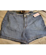 Wild Fable Women&#39;s 18W Jean Shorts Blue Highest Rise Denim Dark Wash - $16.34 CAD