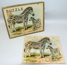 Vintage 1900&#39;s Victorian Edwardian Era ZEBRA Animal Picture Puzzle, Germany - £47.45 GBP