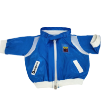 VINTAGE CABBAGE PATCH KIDS COLORFORMS BLUE VYNIL ZIP UP JACKET / COAT FO... - $9.50