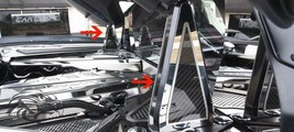 2020-2022 C8 Corvette - Carbon Fiber Hinge Dress-up Kit 6Pc | CF/Stainless Steel - $134.95