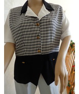 Vintage Checkered Blouse from Kathie Lee Fashions (#0973) - £14.14 GBP