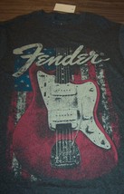 Vintage Style Fender Guitar American Flag T-Shirt Mens Small New w/ Tag - £15.64 GBP