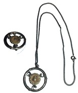 Bell Systems Telephone Service Award Pendant &amp; Necklace VTG 10K Gold Fil... - $82.27 CAD