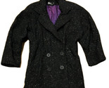 Vintage Capri New York Tweed Übergröße Mantel Schwarz Einheitsgröße - $28.71
