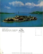 California San Francisco Bay The Rock Alcatraz Island Prison Vintage Postcard - £7.35 GBP