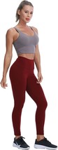 Women High Waist Yoga Pants Workout Running Tummy Control Length Soft (Size:M) - £12.92 GBP