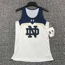 Notre Dame Fighting Irish Jersey Shirt Women Small Under Armour Sleevele... - $26.35 CAD