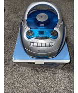 Memorex MP3226 CD Radio Cassette Boom box New Open Box Blue Translucent - $277.20