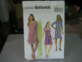 Butterick B5812 Misses Dress &amp; Slip Pattern - Size 6-14 - £6.35 GBP