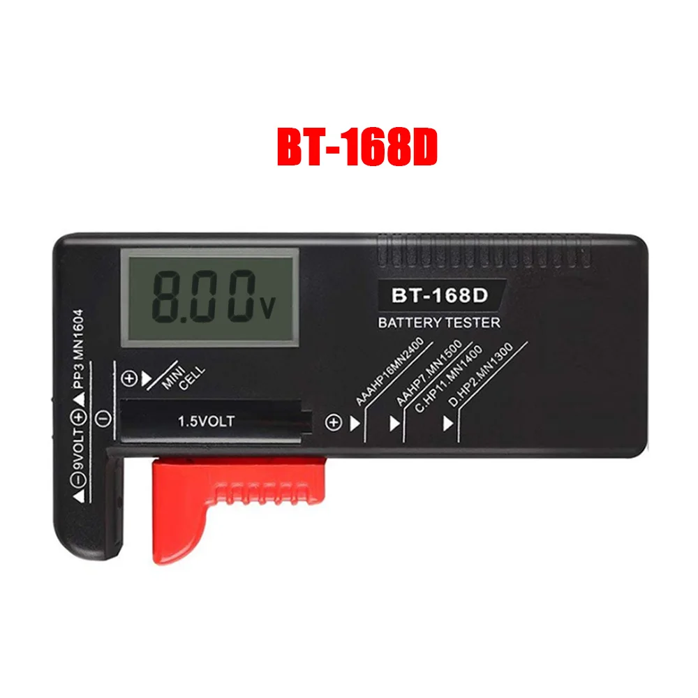 Digital Battery Tester 9V/1.5V/AA/AAA Battery Capacity Tester Button Cell Volt C - £129.25 GBP