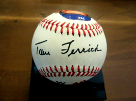 Tom Ferrick 1950 Wsc Yankees Signed Auto Vtg Macphail Oal Portrait Baseball Jsa - £193.94 GBP