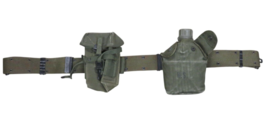 Original US Military M1956 Water Canteen W/ LC-1 Belt Large &amp; Holster Vi... - £55.80 GBP